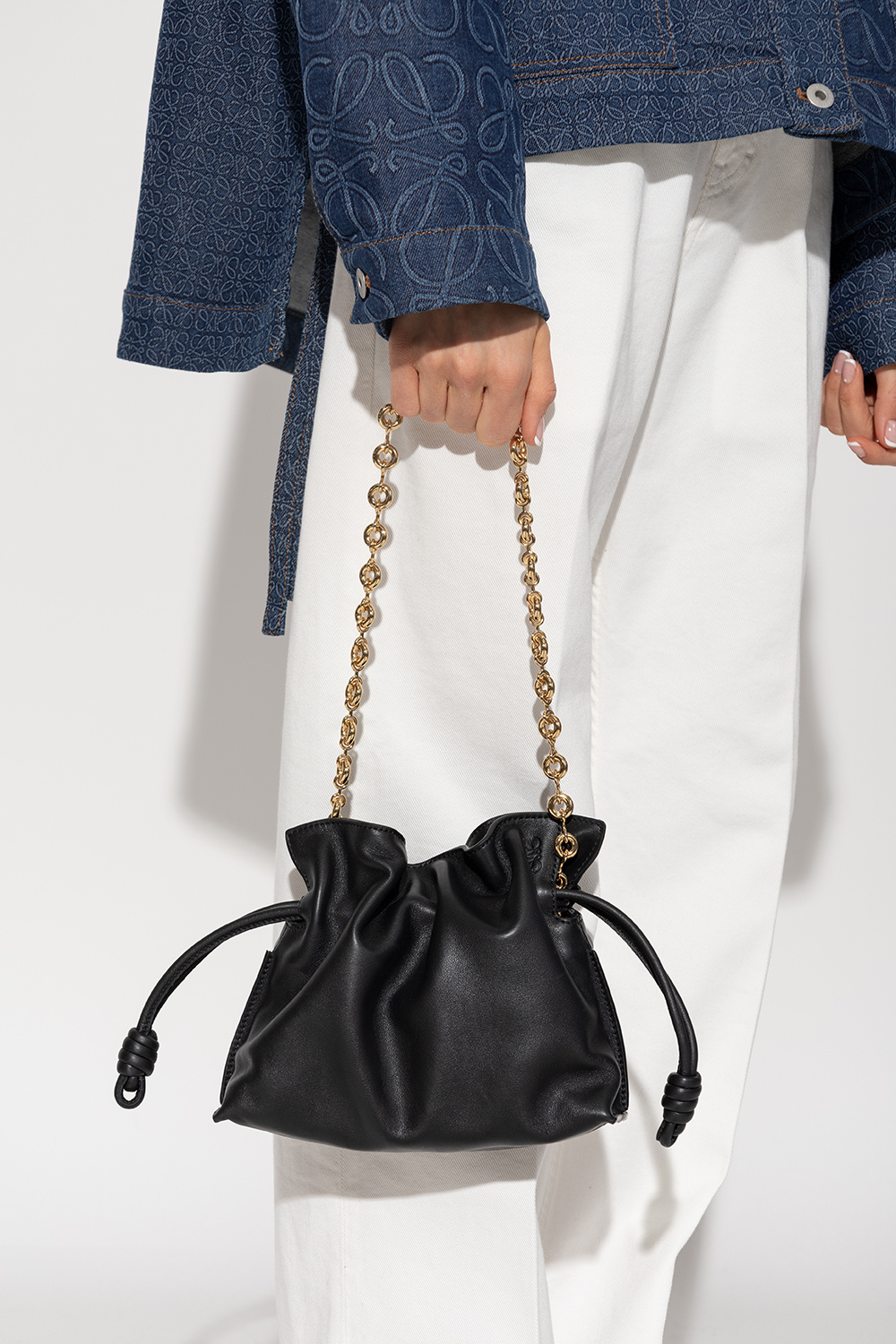 ショルダーバッグ・ポシェット Flamenco Small Shoulder Bag Loewe Flamenco Pocket Shoulder Bag Leather Camel Usedarrival